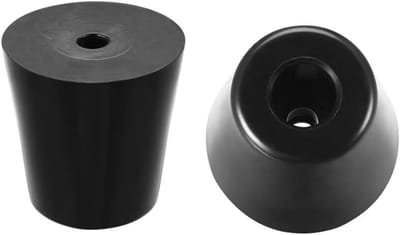 Ronde Rubber Voetjes 12 Stuks, D40 x 28 x H40mm Antislip Meubelbeschermers voor Kasten, Tafels en Stoelen