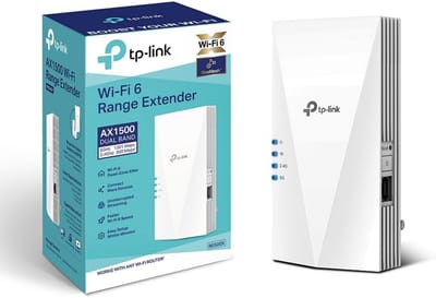 WiFi Versterker WiFi 6 AX1500 – Dual Band Repeater – Gigabit LAN-poort – Access Point – Signaalindicator
