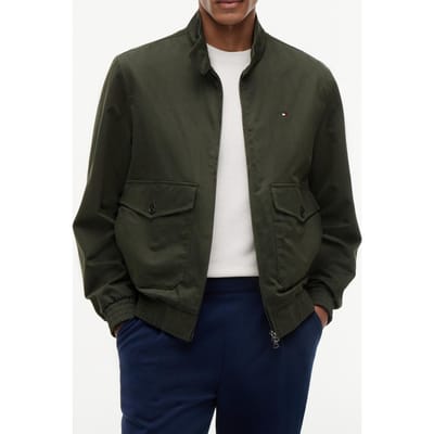 Tommy Hilfiger Cotton Harrington Eclipse Green Größe: S | Bomberjacken Outlet | Herren | Grün