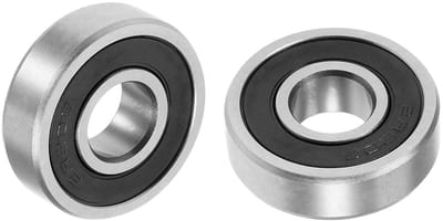Diepe groefkogellagers 609-2RS - 2 stuks 9x24x7mm met dubbele afdichting van chroomstaal voor machines en industriële toepassingen
