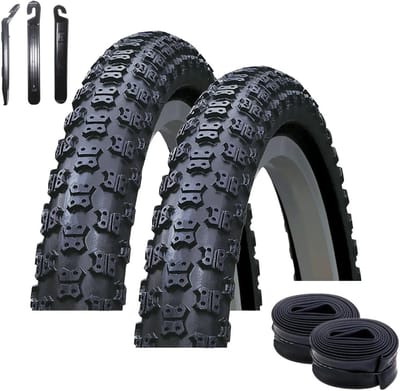 Fietsbanden Set - Banden Binnenbanden - Fiets Reparatie - Inclusief Bandenlichters - 20 x 2.125