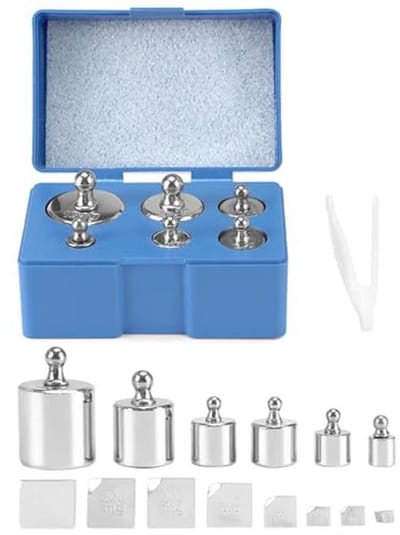 14-delige kalibratiegewichtenset voor laboratorium en sieraden 10mg-100g met pincet en opbergdoos