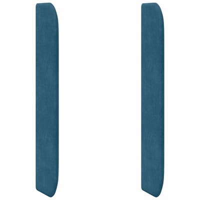 vidaXL - Hoofdbord - oor - Blauw - 80 - x - 16 - x - 4 - cm - Fluweel