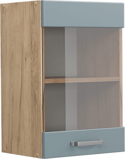 Vicco R-Line Glazen keukenkast – 40 cm Blauw-grijs