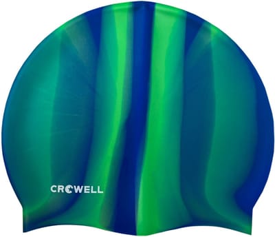 Crowell Badmuts Zwem Siliconen Multi Flame Blauw-Groen kol.12