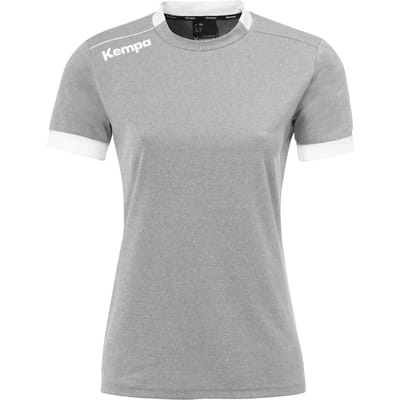 Kempa Player Shirt Dames - sportshirts - grijs/wit - Vrouwen