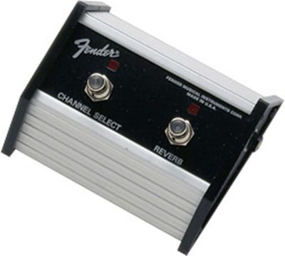 Fender 2-Button Footswitch voorblauwsDel blauws Dev., Champ 25 - Voetschakelaar voor gitaarversterkers