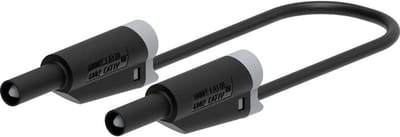 Electro PJP 2711-IEC-CD1-50N Meetsnoer Steekaansluiting 4 mm, Bananenstekker 50 cm Zwart 1 stuk(s)