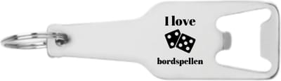 Akyol - i love bordspellen flesopener - Schaken - beste speler - cadeau - kado - versiering - party en co - schaken - dammen - schaakmat - 105 x 25mm