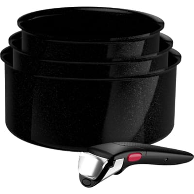 Tefal Ingenio Excellence Ceram - Pannenset - 4-delig - Fusion Core - Inclusief Handgreep - Keramisch - PFAS vrij