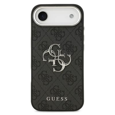 Guess Back Cover - iPhone 17 Air - Zwart - Slank & Schokbestendig - Big Metal Logo