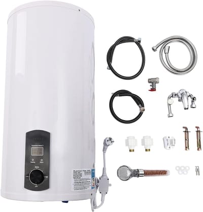 Elektrische Boiler - Warmwater Tank - Direct Warm Water - Digitaal Temperatuur Display - 50 Liter Capaciteit - Wit