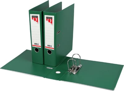 Ordner Quantore - A4 - 80mm breed - PP kunststof - groen