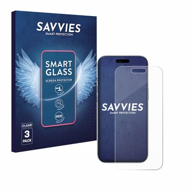 3 Stuks Savvies Screenprotector - geschikt voor Apple iPhone Air - beschermfolie glas transparant