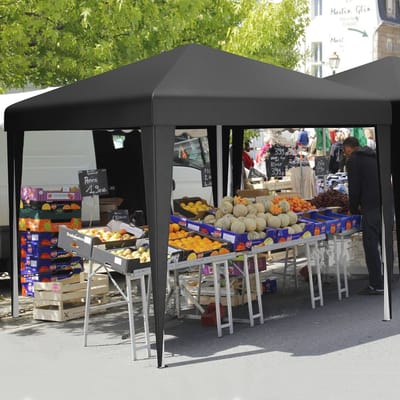 3x3M Waterdichte Pop Up Gazebo - Opvouwbaar Tuinpaviljoen voor Camping en Buitenevenementen met UV-bescherming en Verstelbare Hoogte