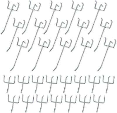 MTTproducts- Wandhaak 30 Stuks - Wandhaken Roestvrij Staal - Sterke Grip - Eenvoudige Installatie - Geschikt voor Werkplaats/Keuken - Haak