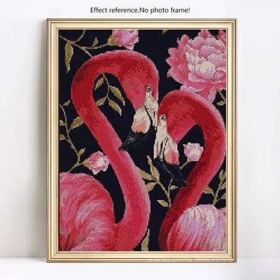 5D DIY volledige ronde diamant schilderij Flamingo Strass mozaïek diamant borduurwerk 20X30CM