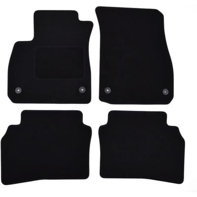 Tapis de Sol Noir Velours - J&J AUTOMOTIVE - Opel Insignia B - Sur Mesure - Antidérapant - Imperméable noir