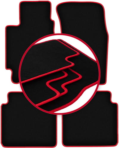 CARLUX-RED automatten voor: Subaru Legacy II stationwagen, sedan (1993-1998)