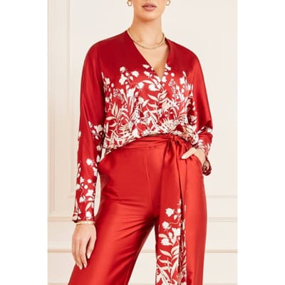 GUESS Marciano By  Erin Top Shadowlands Blouse Print Taglia: 38 | Magliette intime Outlet | Donna | Verde