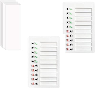 Klussen- to-do lijst - checklist - handig - wit - gezin - thuis - keuken - blanco papier - voor volwassenen - kantoor - muur- frigo - Allecta 2 stuks.