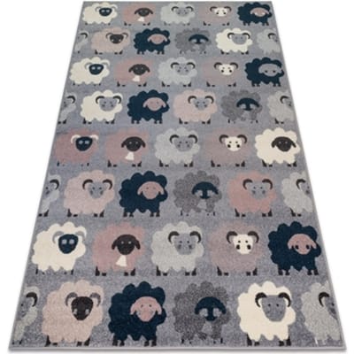 Kleden Rugsx Tapijt HEOS 78468 grijskleuring / blauw SCHAPEN 120x170 cm