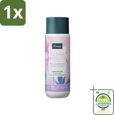 1 x Kneipp - Douchegel - Clean Beauty - Lotus & Jojoba - 200 ml - Douchegel - Biologische Douchegel - Lotusbloem - Jojoba - Natuurlijke Verzorging