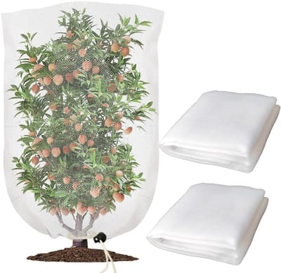 1 stuk -Plantenbeschermingszak - 240*240 cm - Tuinnet - Insectennet - Herbruikbaar - Verstevigd trekkoord en ritssluiting - Deze nethoes beschermt groenten zoals tomaten, fruit en bloemen tegen vogels, insecten, herten en andere dieren.