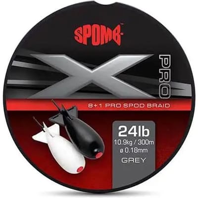 Spomb Xd Pro Gevlochten Vislijn 300 M Zilver 0.180 mm