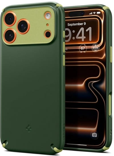 Spigen Nano Pop MagFit Hoesje Geschikt voor Apple iPhone 17 Pro Max - Back Cover Compatibel met MagSafe / Qi2 - Groen