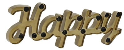 Only Natural fantastische grote letter lamp verlichting vintage stijl antiek koper 98 x 10 x 40 cm Happy