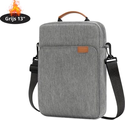 Nivard Laptoptas Krasbestendig - Laptop Sleeve - Rugtas - Schoudertas - Laptoshoes - Kantoortas - Dames & Heren - 13 Inch - Grijs