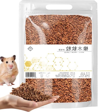 Kleine dieren bodem - Natuurlijk strooisel - Kooi inrichten - Geurcontrole en zachtheid - 300 g - Natuurlijk