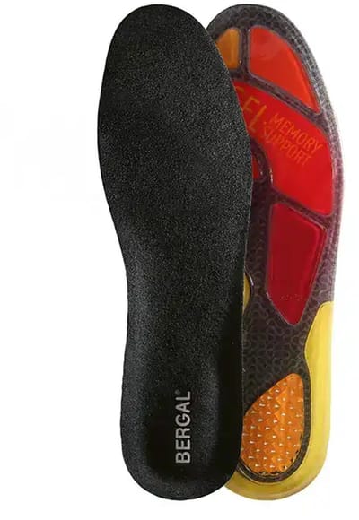 Skechers inlegzolen - Bergal Gel-Memory - Nieuwe vormende Skecherzolen - Zwart - Maat 40/41