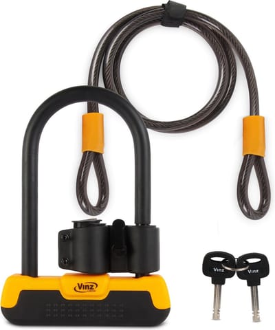 VINZ Maipo Beugelslot + Kabel - 150cm