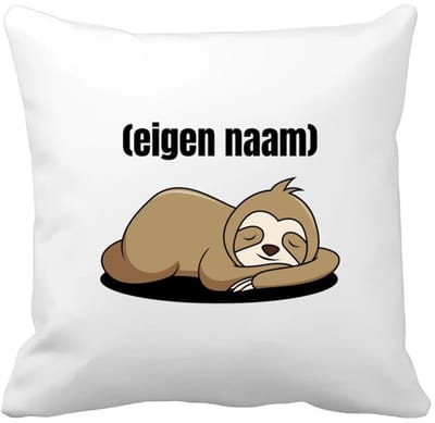 Akyol - luiaard met eigen naam Kussen hoes - Luiaard - luiaard liefhebbers - iemand die houdt van luiaards - verjaardag - cadeau - kado - 40 bij 40 cm