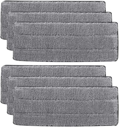 Famanu Reservedoek, 6 stuks reservedoekjes, microvezel-reinigingsdoek, reservedoek voor sproeikop en reveal-mop, wasbare reinigingspad