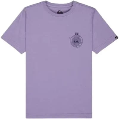 Quiksilver Street Echo T-shirt Met Korte Mouwen Paars 16 Years Jongen
