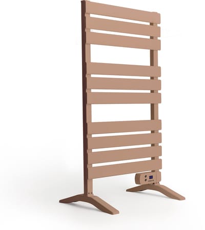 CREATE - Elektrische handdoekhouder 500W - Mokka - Met poten - Zonder plank - WARM TOWEL