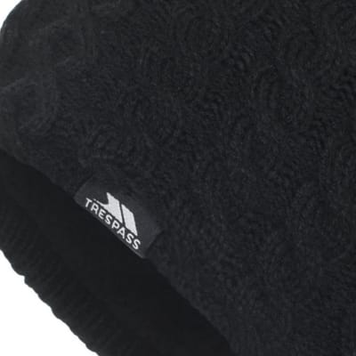 Trespass - Dames Kendra Beanie Muts (Zwart)