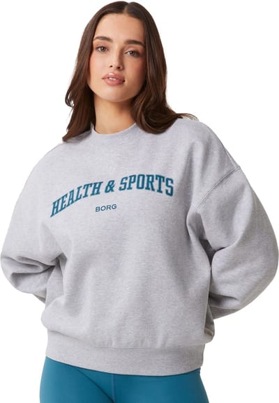 Björn Borg dames Studio oversized crew - grijs