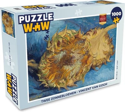 Puzzel Twee zonnebloemen - Vincent van Gogh - Legpuzzel - Puzzel 1000 stukjes volwassenen