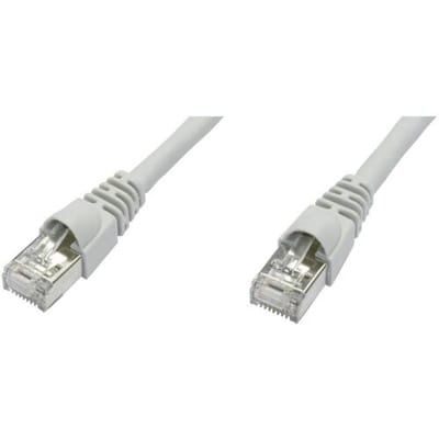 Telegärtner 100008990 RJ45 Netwerkkabel, patchkabel CAT 6A S/FTP 10.00 m Wit Vlambestendig, Snagless, Vlambestendig, Ha