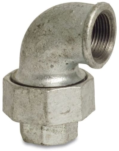 Tempergiet Fitting 1 1/4 inch, 90° Winkel