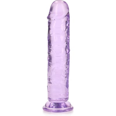 Shots - RealRock REA152PUR1 - Straight Realistic Dildo Suction Cup - 7'' / 18 - Purple