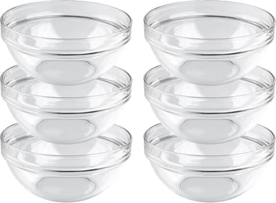 Set van 6 stapelbare fruitschalen - tijdloos ontwerp van 17 cm