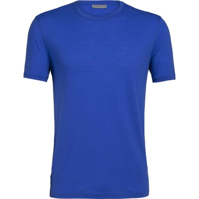 Icebreaker - Maat M Spector SS Crewe Lapis Heren Outdoorshirt - Blauw