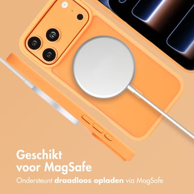 imoshion Hoesje - Geschikt voor iPhone 17 Pro - Color Guard Backcover geschikt voor MagSafe - Oranje