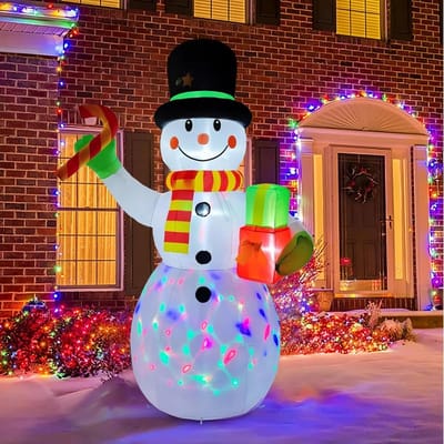 Opblaasbare Halloween Heks met LED Verlichting - 308 cm Reusachtige Tuindecoratie