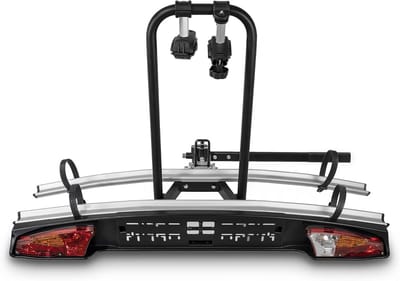 Fietsendrager Trekhaak - Fietsdrager Auto - Vervoer Twee Fietsen - Stalen Frame Aluminium Rails - 44x119x75 cm - Meerkleurig
